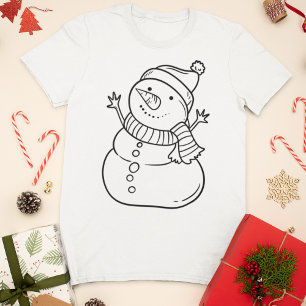 Minimalistische Kerstman T-shirt