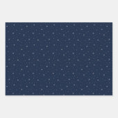 Minimalistische kerstpatronen, rood, groen en blau inpakpapier vel (Voorkant 2)