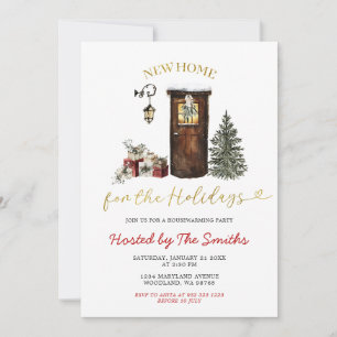 Minimalistische Kerstvakantie Nieuwe Thuis Huis Op Kaart