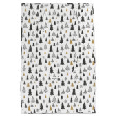 Minimalistische kerstverpakking medium cadeauzakje (Achterkant)