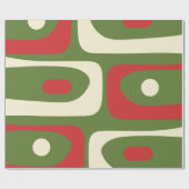 Minimalistische kerstverpakking uit de midden van  cadeaupapier (Vlak)