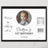 Minimalistische Kids Verjaardag Chip Bag Wrapper Flyer (Voorkant)