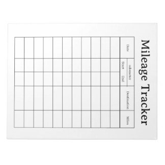 Minimalistische kilometerregistratie notitieboek notitieblok