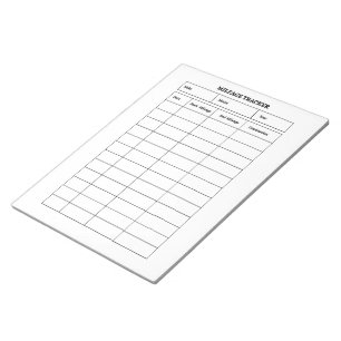 Minimalistische kilometerstanden notitieblok