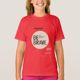 Minimalistische kinder T-shirt Inspirerende neut