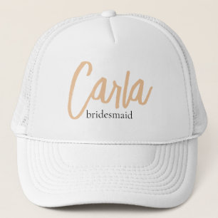 Minimalistische Klasse Eenvoudige Bruidsmeisje Fav Trucker Pet