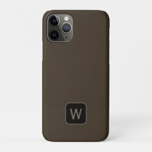 Minimalistische klassiek monogram iPhone hoesje