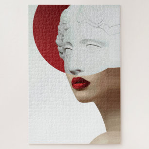 Minimalistische Klassieke Beeldhouwkunst Moderne R Legpuzzel