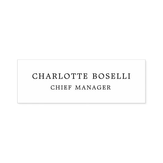 Minimalistische klassieke professional  zelfinktende stempel (Design)