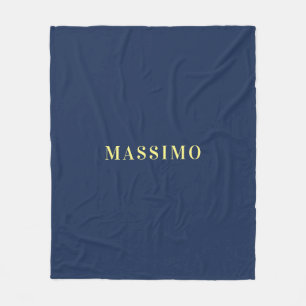 Minimalistische Klassieke Professionele Blauwe Kle Fleece Deken
