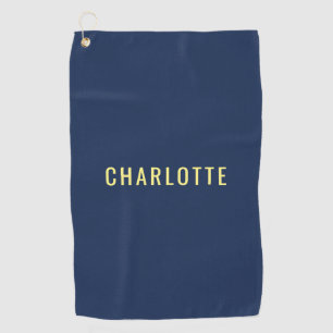 Minimalistische Klassieke Professionele Blauwe Kle Golfhanddoek