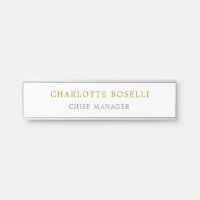 Minimalistische Klassieke Professionele Gouden Kle