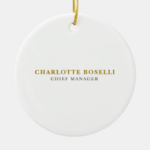 Minimalistische Klassieke Professionele Gouden Kle Keramisch Ornament