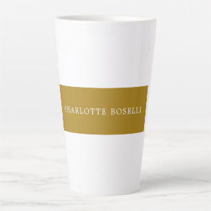 Minimalistische Klassieke Professionele Gouden Kle Latte Mok