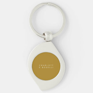 Minimalistische Klassieke Professionele Gouden Kle Sleutelhanger