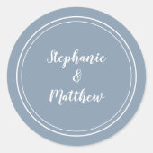 Minimalistische kledingbruinbruidbruinbruidbruinbr ronde sticker (Voorkant)