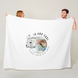 Minimalistische kleinkind cadeaus op maat fleece deken