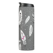 MINIMALISTISCHE KLEUR GRIJS RETRO ONTWERP BOHO PAT THERMOSBEKER (Geroteerd rechts)