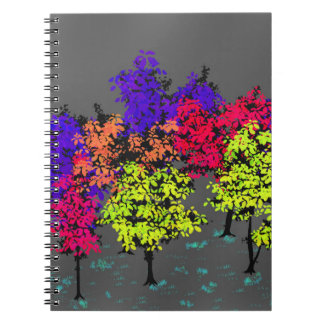 Minimalistische kleuraccenten Bomen Journal Notebo Notitieboek