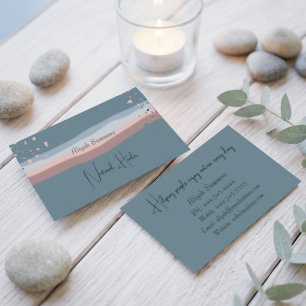 Minimalistische Kleurrijke Boho Meditatieve Visite Visitekaartje