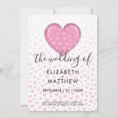 Minimalistische kleurrijke hart spikkels ontwerp kaart (Achterkant)