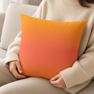 Minimalistische Kleurrijke Zonsondergang Kussen