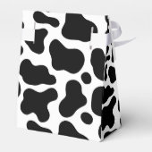 Minimalistische koe genderneutraal baby shower bedankdoosjes (Achterkant)