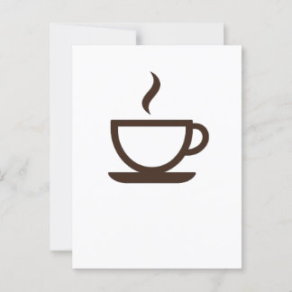 ☕ Minimalistische koffiebeker – Barista & Café Vib Briefkaart