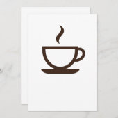 ☕ Minimalistische koffiebeker – Barista & Café Vib Kaart (Voorkant / Achterkant)