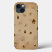 Minimalistische koffiebeker gestreept patroon – Mo Case-Mate iPhone Case (Achterkant)