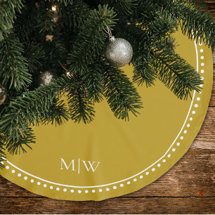 Minimalistische koppel monogram goud vakantie kerstboom rok