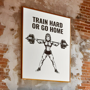 Minimalistische krachttraining Motivatie Poster