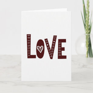 Minimalistische Kraft-liefdeskaart Kaart