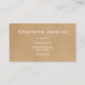 Minimalistische Kraft Moderne Professional Visitekaartje (Achterkant)