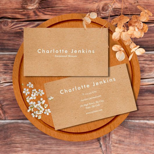 Minimalistische Kraft Moderne Professional Visitekaartje