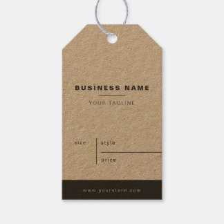 Minimalistische Kraft Paper Business Prijs Hang La Cadeaulabel