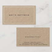 Minimalistische Kraft Premium Modern Visitekaartje (Voorkant / Achterkant)