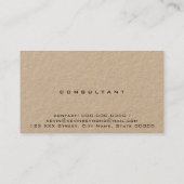 Minimalistische Kraft Premium Modern Visitekaartje (Achterkant)