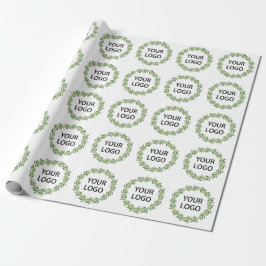 Minimalistische krans Logo Winter Thema Business Cadeaupapier