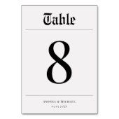 Minimalistische krantenstijl Elegante bruiloft Kaart (Voorkant)