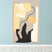 Minimalistische kunst aan de muur canvas afdruk (Insitu (Houten vloer))