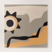 Minimalistische kunst aan de muur legpuzzel (Horizontaal)