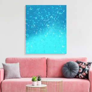 Minimalistische kunst: Gebroken ijs Canvas Afdruk
