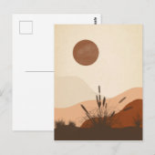 Minimalistische kunst. Voor een zachte boodschap. Briefkaart (Voorkant / Achterkant)