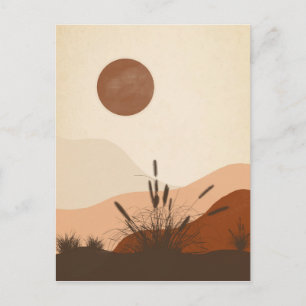 Minimalistische kunst. Voor een zachte boodschap. Briefkaart