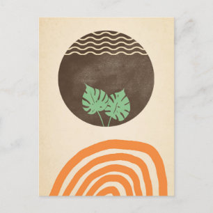 Minimalistische kunst. Voor een zachte boodschap. Briefkaart