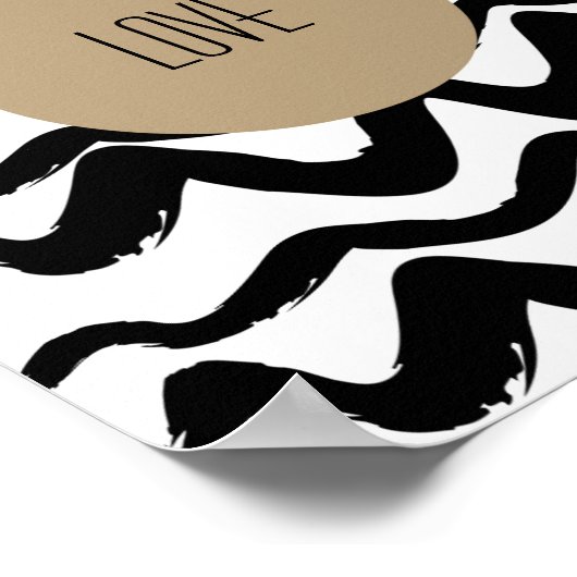 Minimalistische kunstdrukken Abstracte cirkelliefd Poster (Hoek)