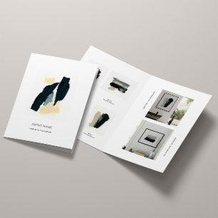 Minimalistische kunstenaarsbrochure Sjabloon