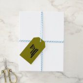 Minimalistische kunstenclosure cadeaulabel (Met Touw)