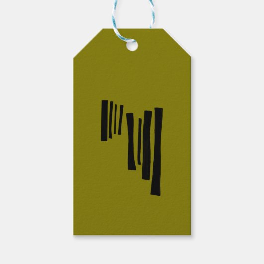 Minimalistische kunstenclosure cadeaulabel (Voorkant)